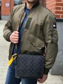 Мужская сумка мессенджер Louis Vuitton мужской канва графитовый 77910-2
