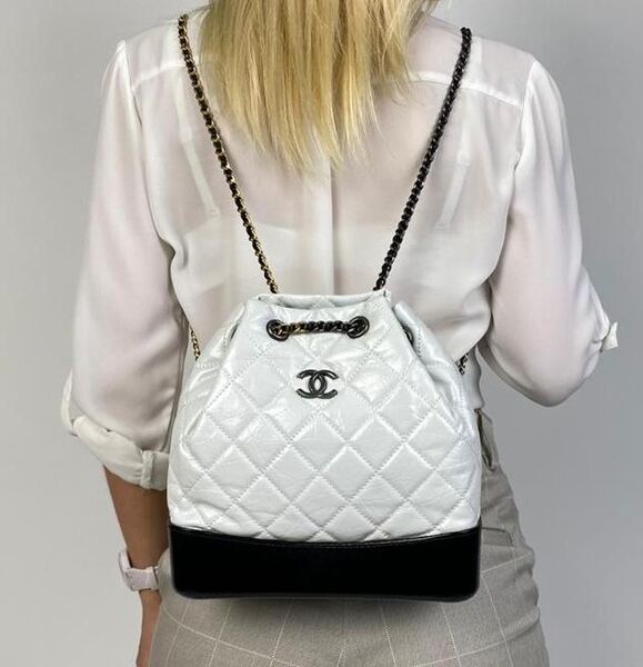 Рюкзак Chanel's Gabrielle женский кожа белый 65026