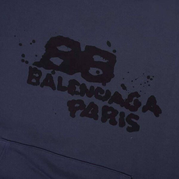 Мужское худи Balenciaga мужской синий 157137-6