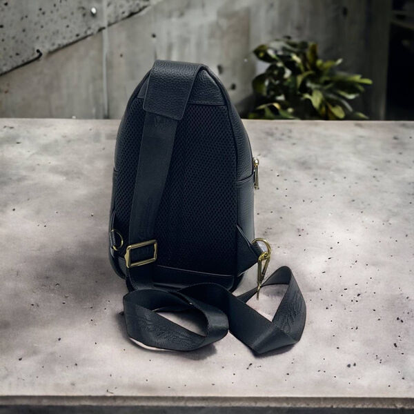 Мужская сумка слинг Gucci мужской кожа черный 123792-3