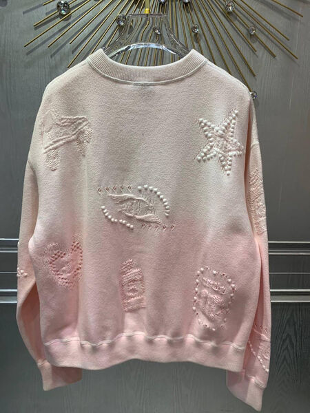 Свитер Chanel женский розовый 142021-2