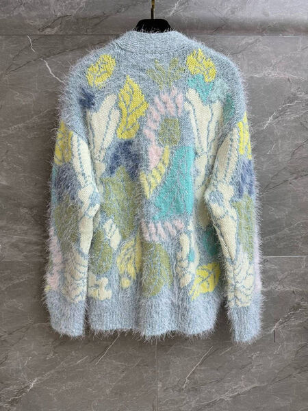 Кардиган Chanel женский вязаная ткань бирюзовый 197411-4