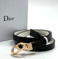 Женский ремень Christian Dior женский кожа черный 21192-2