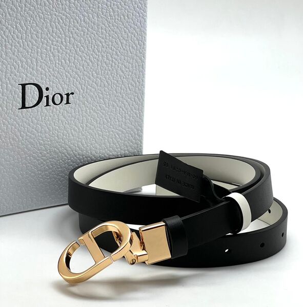 Женский ремень Christian Dior женский кожа черный 21192-2
