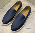 Мужские лоферы Bunello Cucinelli мужской кожа графитовый 47718-1