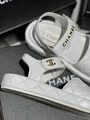 Босоножки Chanel женский кожа белый 146823-3