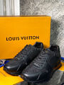 Мужские кроссовки Louis Vuitton мужской кожа черный 140492-8