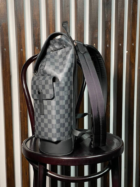 Мужской рюкзак Louis Vuitton мужской канва черный 145920-4