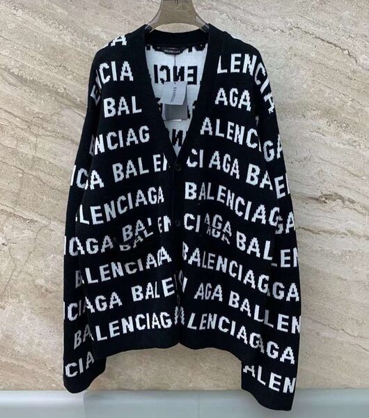 Кардиган Balenciaga женский вязаная ткань черный 147760
