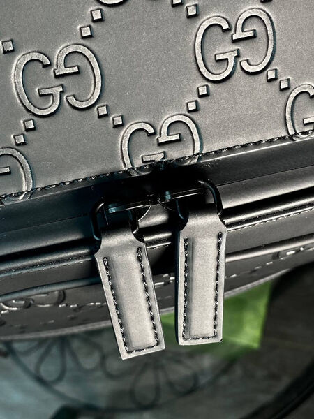 Мужской рюкзак Gucci мужской кожа черный 141873-9