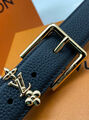 Ремень двухсторонний Louis Vuitton женский кожа черный 187914-3