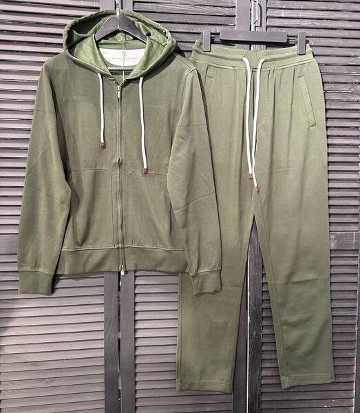 Мужской костюм Brunello Cucinelli мужской болотный 185272