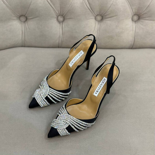 Туфли Aquazzura женский замша черный 137123-2