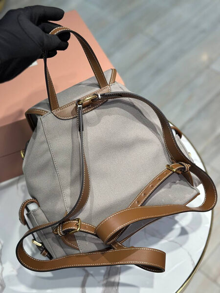 Рюкзак Miu Miu женский текстиль графитовый 191296-3