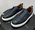 Мужские кеды Santoni мужской кожа синий 191903-1