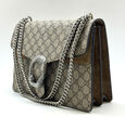 Сумка Gucci женский текстиль бежевый 98544-3