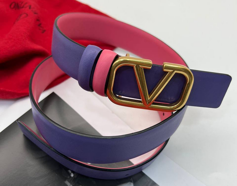 Женский ремень Valentino женский кожа розовый 21896