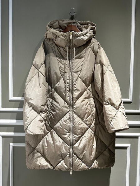 Пуховик Max Mara женский бежевый 98817-3