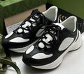 Кроссовки Gucci женский кожа черный 122676-1
