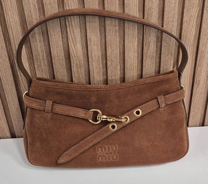 Сумка Miu Miu женский замша бежевый 183975