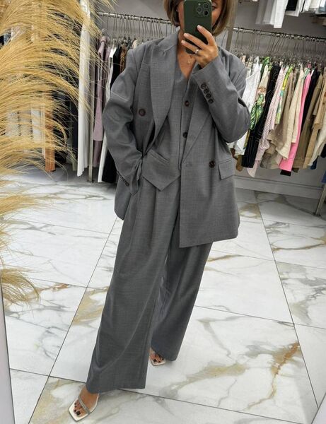 Костюм Brunello Cucinelli женский графитовый 153849