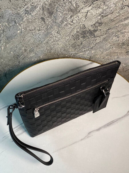 Мужской клатч Louis Vuitton мужской кожа черный 173927-3