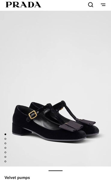 Туфли Prada женский замша черный 173741-2