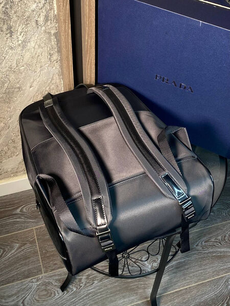 Мужской рюкзак Prada мужской кожа черный 145926-6