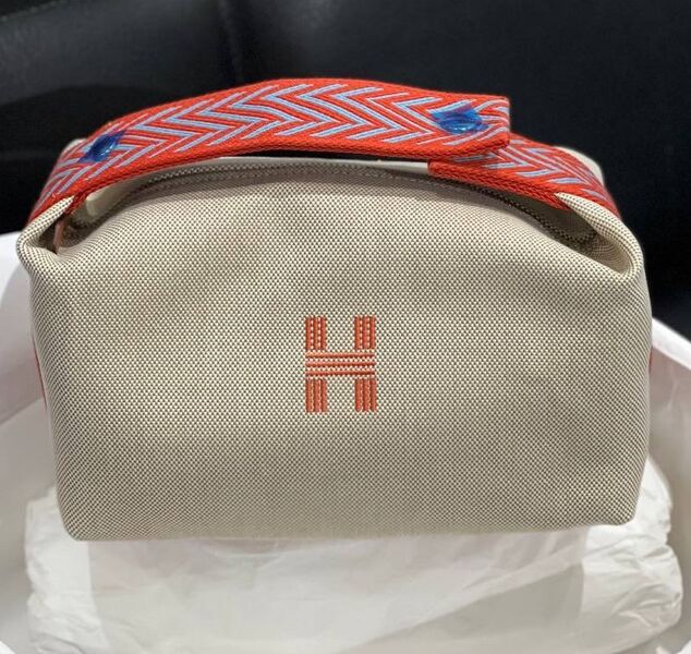 Косметичка Hermès женский текстиль графитовый 106235