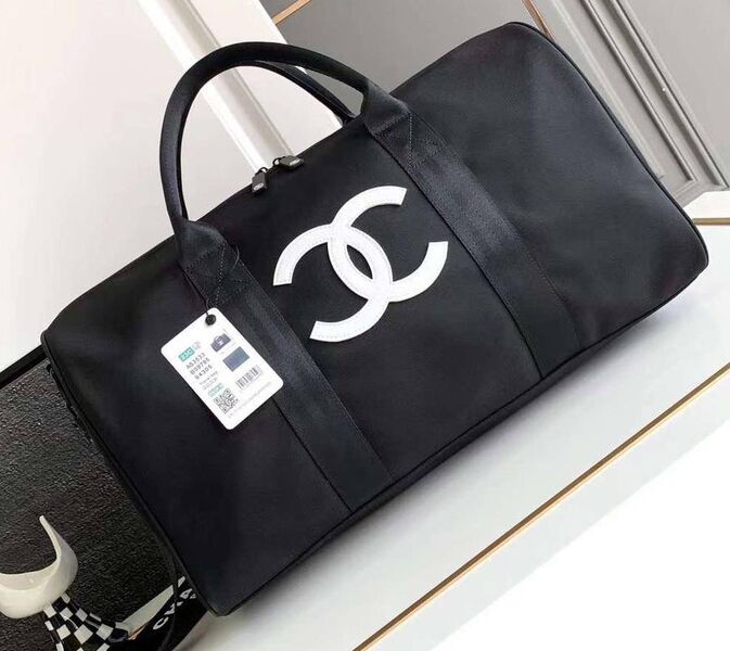 Дорожная сумка Chanel женский текстиль черный 127436