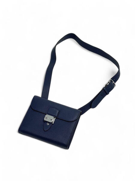 Мужская сумка слинг Hermès мужской кожа синий 120959-2
