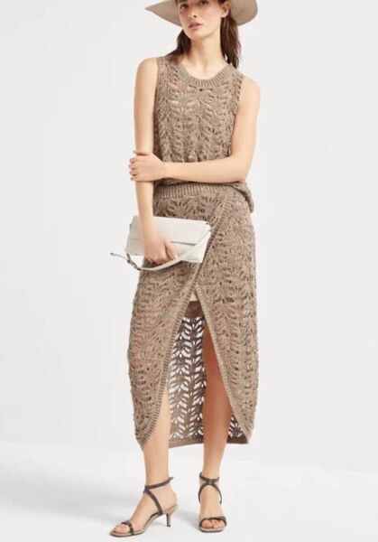 Костюм Brunello Cucinelli женский бежевый 184701