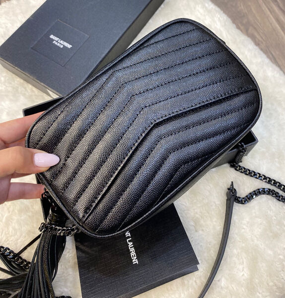 Сумка Saint Laurent женский кожа черный 97077-3