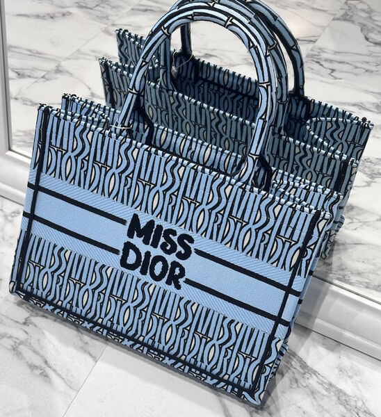Сумка Christian Dior Book женский текстиль бирюзовый 192289