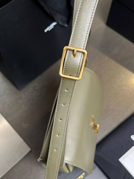 Cумка Saint Laurent женский кожа хаки c0374929-1-8