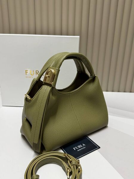 Cумка Furla женский кожа хаки e9140246-1-2