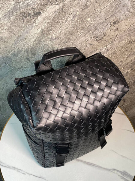 Мужской рюкзак Bottega Veneta мужской кожа черный 167099-9