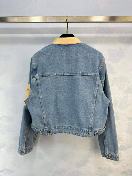 Куртка джинсовка Louis Vuitton женский джинса бирюзовый 147317-4