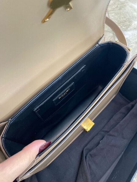 Сумка Saint Laurent Solferino женский кожа бежевый 97036-3