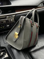 Дорожная сумка Gucci мужской кожа графитовый 100556-2