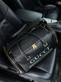 Дорожная сумка Gucci мужской кожа черный 113460-2