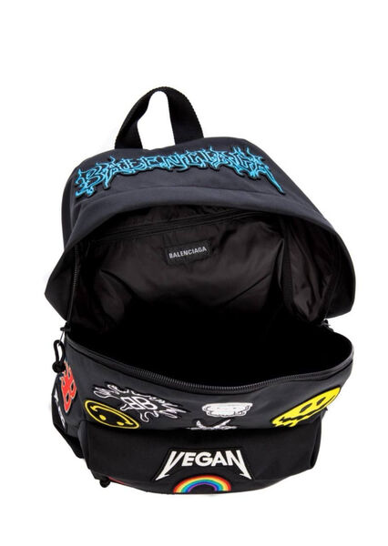 Мужской рюкзак Balenciaga мужской текстиль черный 141871-5