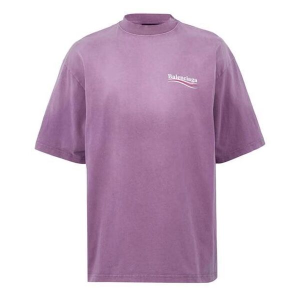 Футболка Balenciaga женский фиолетовый -2