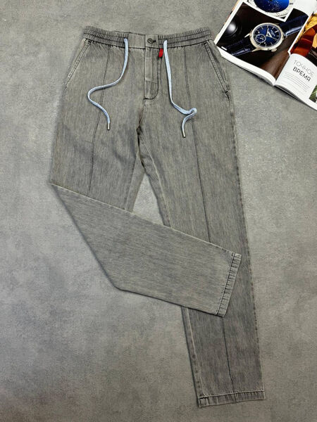 Мужской костюм Kiton мужской джинса графитовый 157522-3