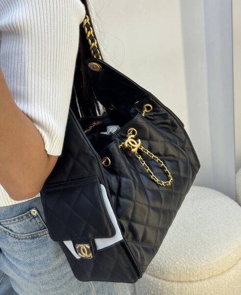 Сумка Chanel Premium женский кожа черный 188234