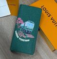 Мужской портмоне Louis Vuitton мужской кожа болотный 200951-1