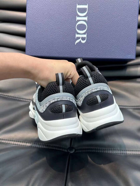 Мужские кроссовки Christian Dior мужской текстиль бирюзовый 154513-7