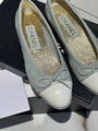 Балетки Chanel женский кожа графитовый 117607-2
