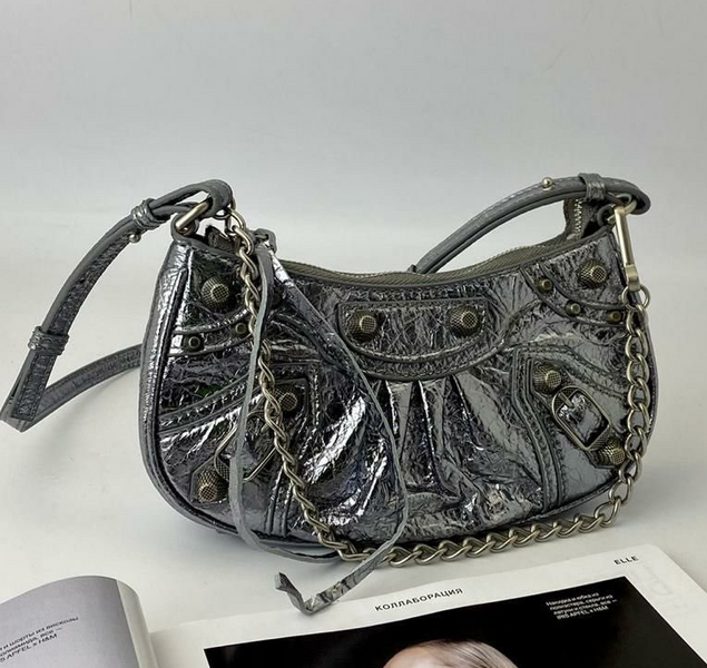 Сумка Balenciaga женский кожа графитовый 72319