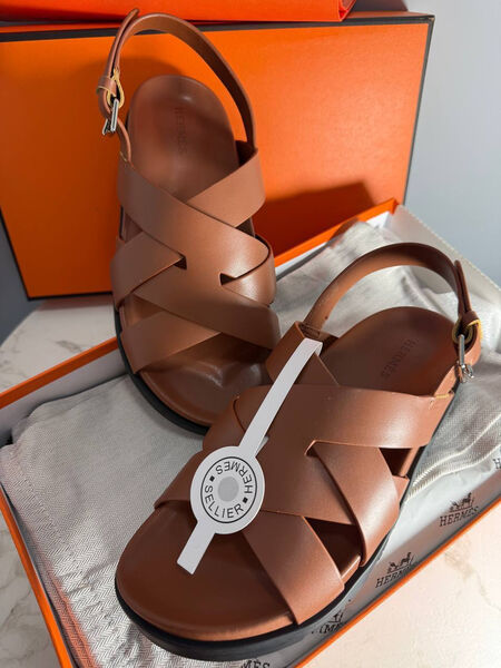 Сандалии Hermès женский кожа 188516
